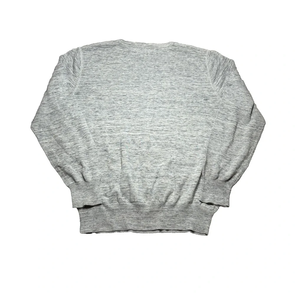 J Crew Heather Gray Crewneck Sweatshirt Mens L Cotton Pullover Preppy Minimalist
